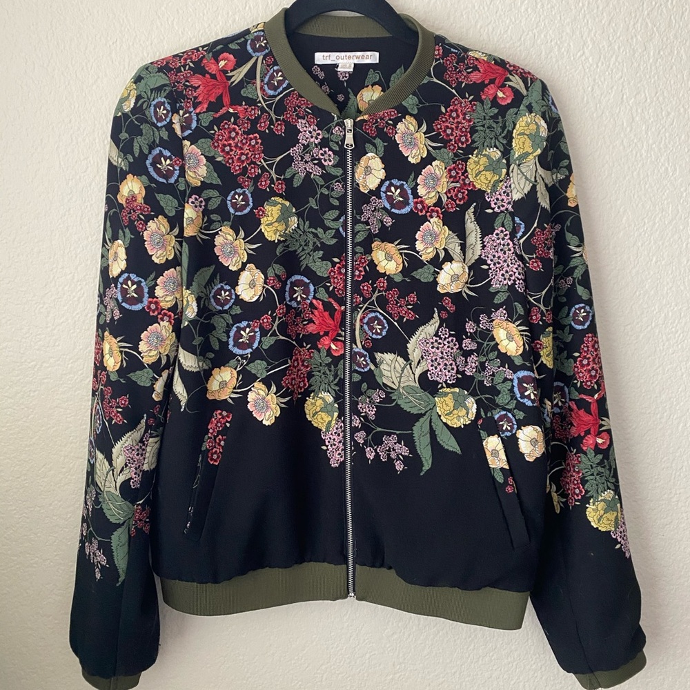 Zara floral bomber